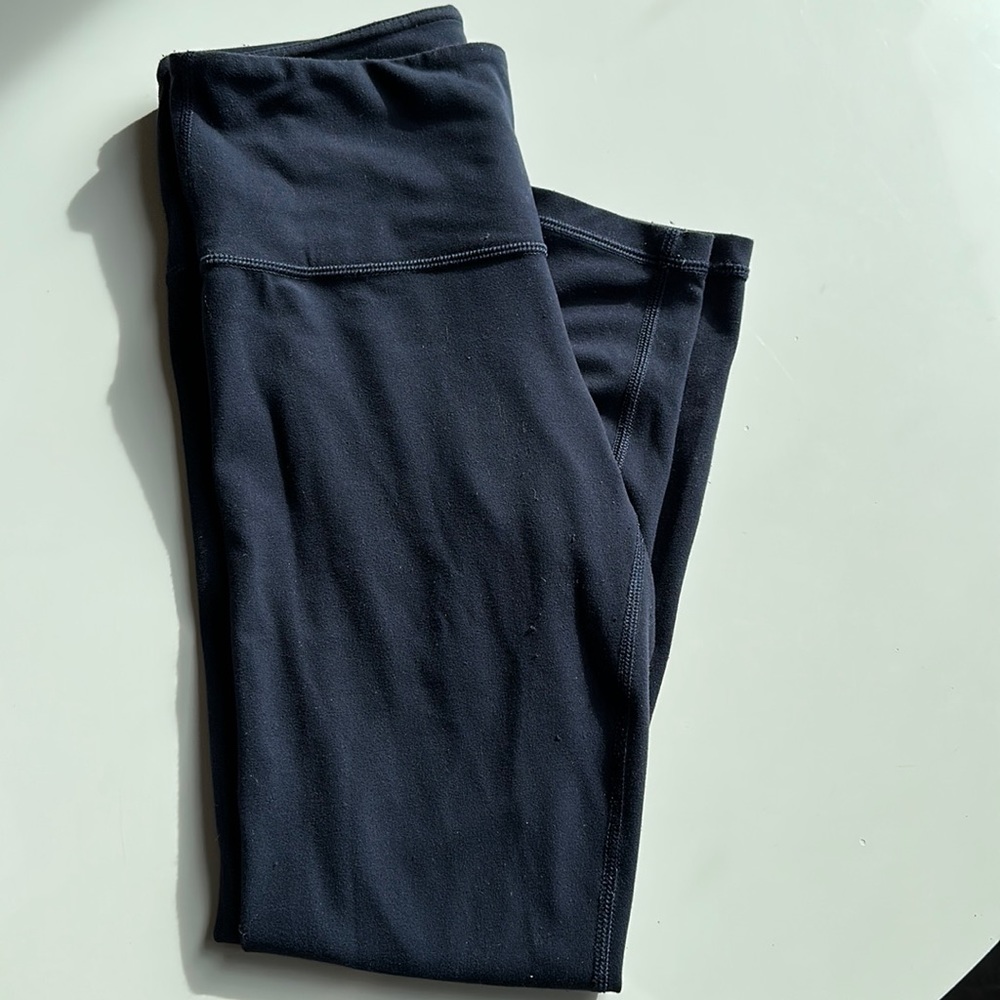 Athleta navy blue yoga pants 7/8